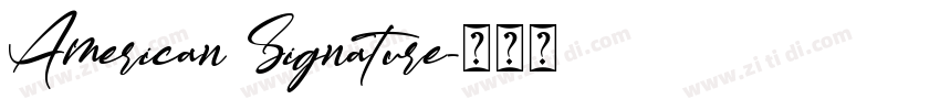 American Signature字体转换
